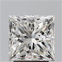Natural Diamond 3.01 Carats, Princess with  Cut, J Color, SI1 Clarity and Certified by GIA