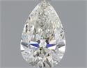 Diamante Natural 0.54 quilates, De pera , Color H, claridad SI1 y certificado GIA