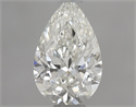 Natural Diamond 0.71 Carats, Pear with  Cut, J Color, SI2 Clarity and Certified by GIA