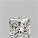 Natural Diamond 0.92 Carats, Princess with  Cut, J Color, VS2 Clarity and Certified by GIA