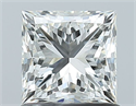 Natural Diamond 1.01 Carats, Princess with  Cut, I Color, VS1 Clarity and Certified by GIA