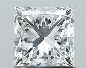 Picture of Natural Diamond 1.01 Carats, Princess with  Cut, I Color, VS1 Clarity and Certified by GIA