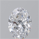 Natural Diamond 1.21 Carats, Oval with  Cut, D Color, SI1 Clarity and Certified by GIA