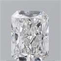 Natural Diamond 0.71 Carats, Radiant with  Cut, E Color, VS2 Clarity and Certified by GIA