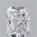 Natural Diamond 0.71 Carats, Radiant with  Cut, E Color, VS2 Clarity and Certified by GIA