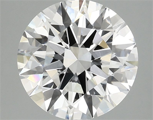 Picture of Lab Grown Diamond 3.10 Carats, Round with Ideal Cut, E Color, VS1 Clarity and Certified by IGI