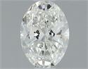 Natural Diamond 0.50 Carats, Oval with  Cut, H Color, VS2 Clarity and Certified by GIA