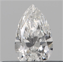 Diamante Natural 0.19 quilates, De pera , Color F, claridad SI2 y certificado GIA