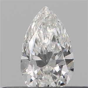 Picture of Natural Diamond 0.11 Carats, Pear with  Cut, E Color, VS2 Clarity and Certified by IGI