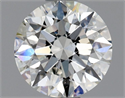 Natural Diamond 0.90 Carats, Round with Excellent Cut, F Color, SI1 Clarity and Certified by GIA