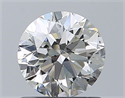 Natural Diamond 1.01 Carats, Round with Excellent Cut, G Color, SI2 Clarity and Certified by IGI
