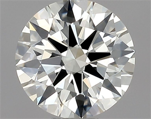 Picture of Natural Diamond 0.51 Carats, Round with Excellent Cut, H Color, VS1 Clarity and Certified by GIA