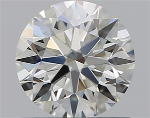 Picture of Natural Diamond 0.72 Carats, Round with Excellent Cut, J Color, VVS1 Clarity and Certified by GIA