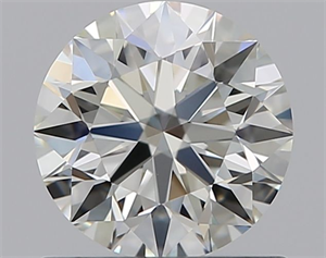 Picture of Natural Diamond 0.72 Carats, Round with Excellent Cut, J Color, VVS1 Clarity and Certified by GIA