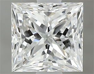 Picture of Natural Diamond 0.90 Carats, Princess with  Cut, F Color, VS1 Clarity and Certified by GIA