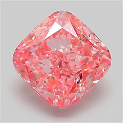 Picture of Lab Grown Diamond 2.07 Carats, CUSHION MODIFIED with  Cut, Fancy Vivid Pink Color, VVS2 Clarity and Certified by IGI