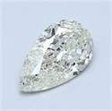 Natural Diamond 1.50 Carats, Pear with  Cut, I Color, SI2 Clarity and Certified by GIA