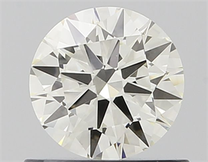 Picture of Natural Diamond 0.60 Carats, Round with Excellent Cut, H Color, VVS1 Clarity and Certified by IGI