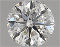 Natural Diamond 0.70 Carats, Round with Very Good Cut, E Color, I1 Clarity and Certified by GIA