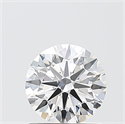 Lab Grown Diamond 1.01 Carats, Round with Excellent Cut, E Color, VVS2 Clarity and Certified by IGI