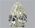 Natural Diamond 0.33 Carats, Pear with  Cut, L Color, SI1 Clarity and Certified by GIA