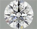 Lab Grown Diamond 2.56 Carats, Round with Excellent Cut, F Color, VVS2 Clarity and Certified by IGI