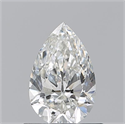 Diamante Natural 0.70 quilates, De pera , Color H, claridad SI1 y certificado GIA