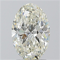 Natural Diamond 1.50 Carats, Oval with  Cut, I Color, VS2 Clarity and Certified by IGI