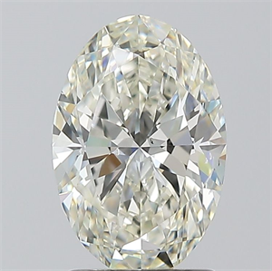 Picture of Natural Diamond 1.50 Carats, Oval with  Cut, I Color, VS2 Clarity and Certified by IGI