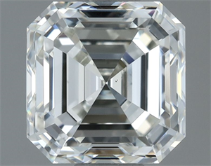 Picture of Natural Diamond 1.50 Carats, Asscher with  Cut, H Color, VS2 Clarity and Certified by IGI