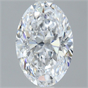 Natural Diamond 1.20 Carats, Oval with  Cut, D Color, FL Clarity and Certified by GIA