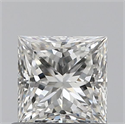 Diamante Natural 0.71 quilates, Princesa , Color H, claridad VVS2 y certificado GIA