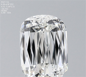Picture of Natural Diamond 0.30 Carats, Cushion with  Cut, H Color, VS2 Clarity and Certified by GIA