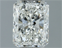 Natural Diamond 0.50 Carats, Radiant with  Cut, I Color, VVS2 Clarity and Certified by GIA