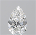Natural Diamond 1.01 Carats, Pear with  Cut, H Color, SI2 Clarity and Certified by GIA