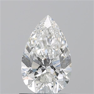 Picture of Natural Diamond 1.01 Carats, Pear with  Cut, H Color, SI2 Clarity and Certified by GIA