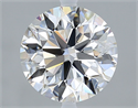 Natural Diamond 2.01 Carats, Round with Excellent Cut, G Color, VS1 Clarity and Certified by GIA