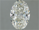 Natural Diamond 1.00 Carats, Oval with  Cut, I Color, VVS2 Clarity and Certified by IGI