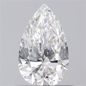 Picture of Natural Diamond 0.50 Carats, Pear with  Cut, G Color, SI2 Clarity and Certified by GIA