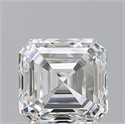 Natural Diamond 0.90 Carats, Asscher with  Cut, F Color, VVS2 Clarity and Certified by GIA
