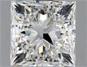 Natural Diamond 2.50 Carats, Princess with  Cut, H Color, VVS2 Clarity and Certified by GIA