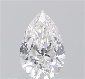 Picture of Natural Diamond 0.50 Carats, Pear with  Cut, F Color, SI2 Clarity and Certified by IGI