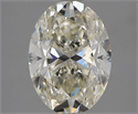 Natural Diamond 2.01 Carats, Oval with  Cut, J Color, VS2 Clarity and Certified by GIA