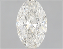 Natural Diamond 1.02 Carats, Oval with  Cut, H Color, I1 Clarity and Certified by GIA