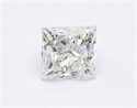 Natural Diamond 0.56 Carats, Princess with  Cut, E Color, SI2 Clarity and Certified by GIA