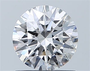 Foto Diamante Natural 0.73 quilates, Redondo , Color E, claridad SI1 y certificado GIA de