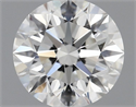Natural Diamond 0.90 Carats, Round with Excellent Cut, F Color, VS2 Clarity and Certified by IGI