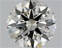 Natural Diamond 0.71 Carats, Round with Excellent Cut, K Color, SI1 Clarity and Certified by GIA