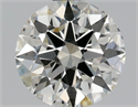 Natural Diamond 0.71 Carats, Round with Excellent Cut, K Color, SI1 Clarity and Certified by GIA