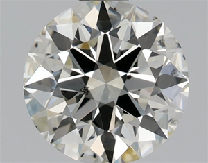 Picture of Natural Diamond 0.71 Carats, Round with Excellent Cut, K Color, SI1 Clarity and Certified by GIA
